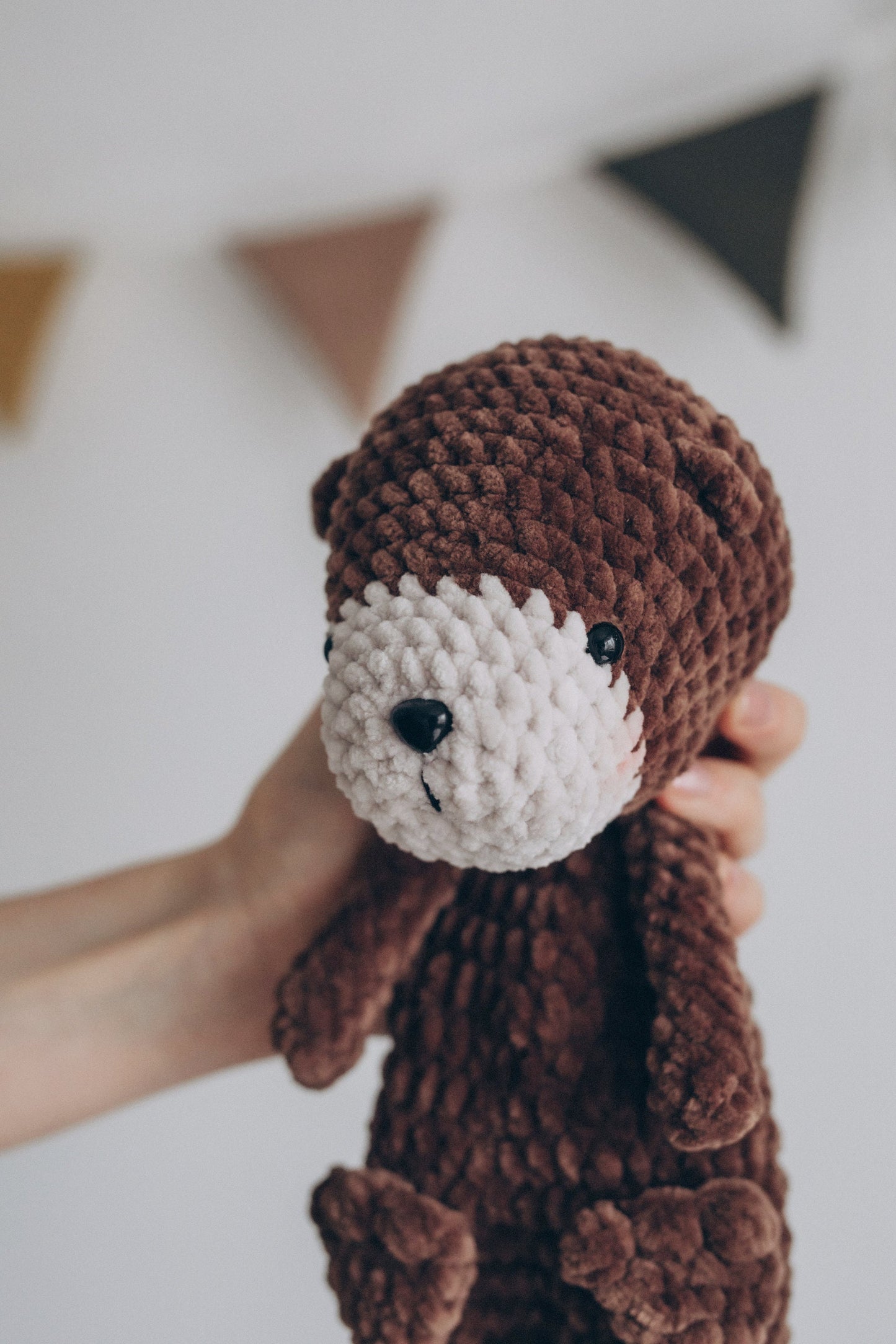 Extra Large Otter Snuggler – Handmade Plush Comfort Toy