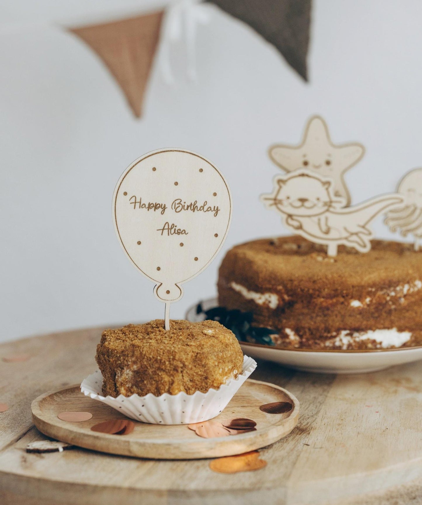 Under the sea cake topper set