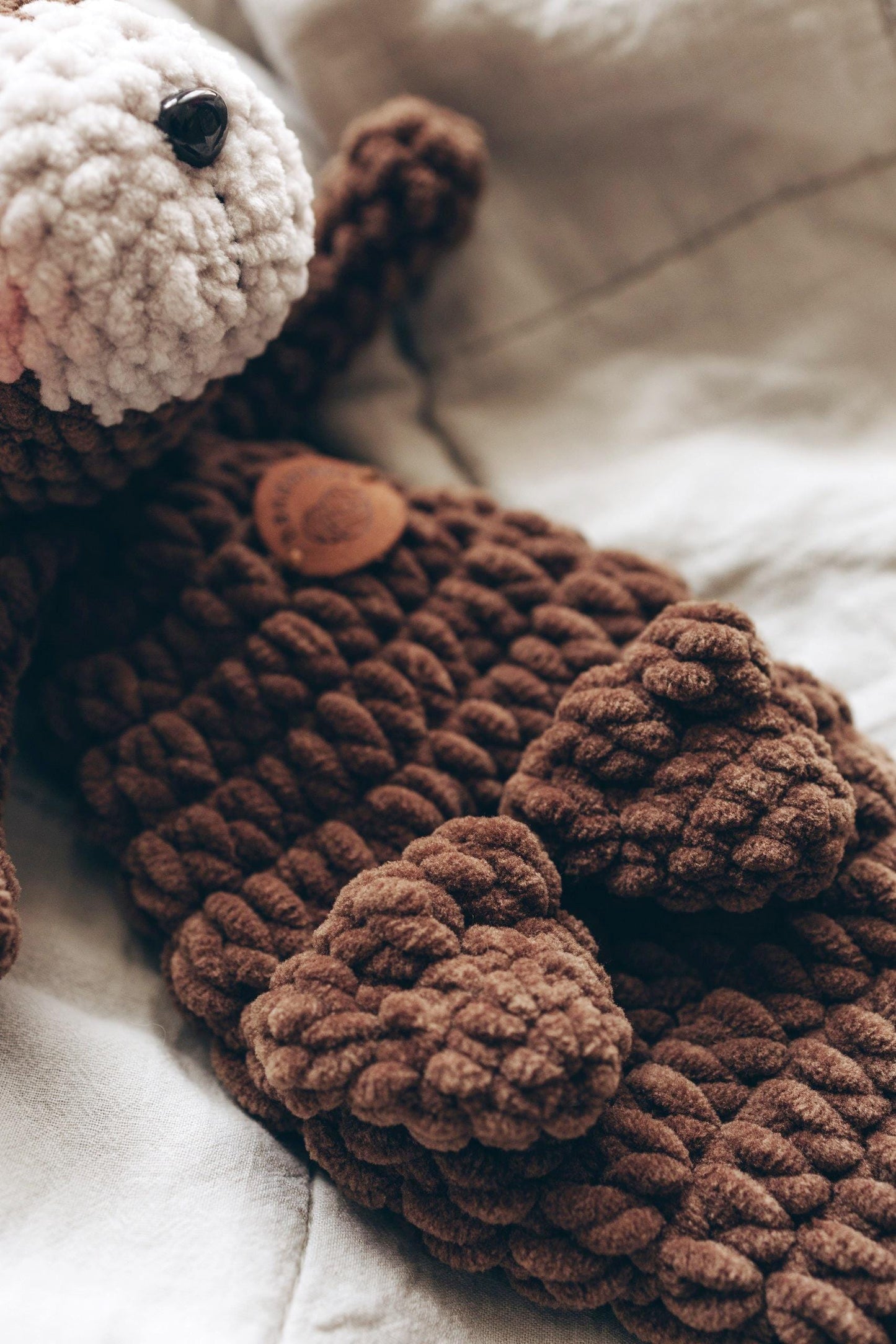 Snuggle Otter Plush Toy – Handmade Soft Crochet Comfort Buddy