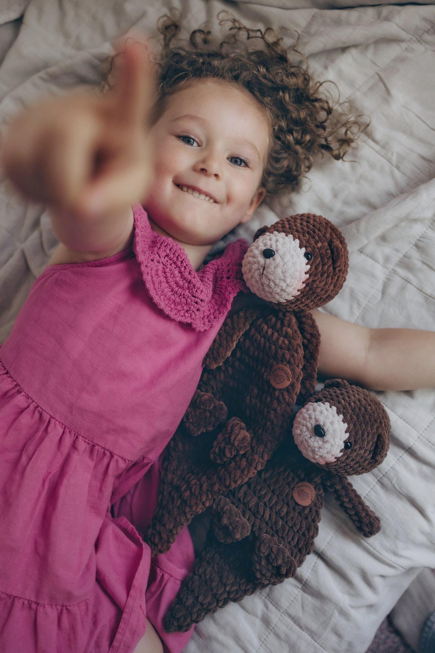 Extra Large Otter Snuggler – Plush Lovey & Comfort Companion