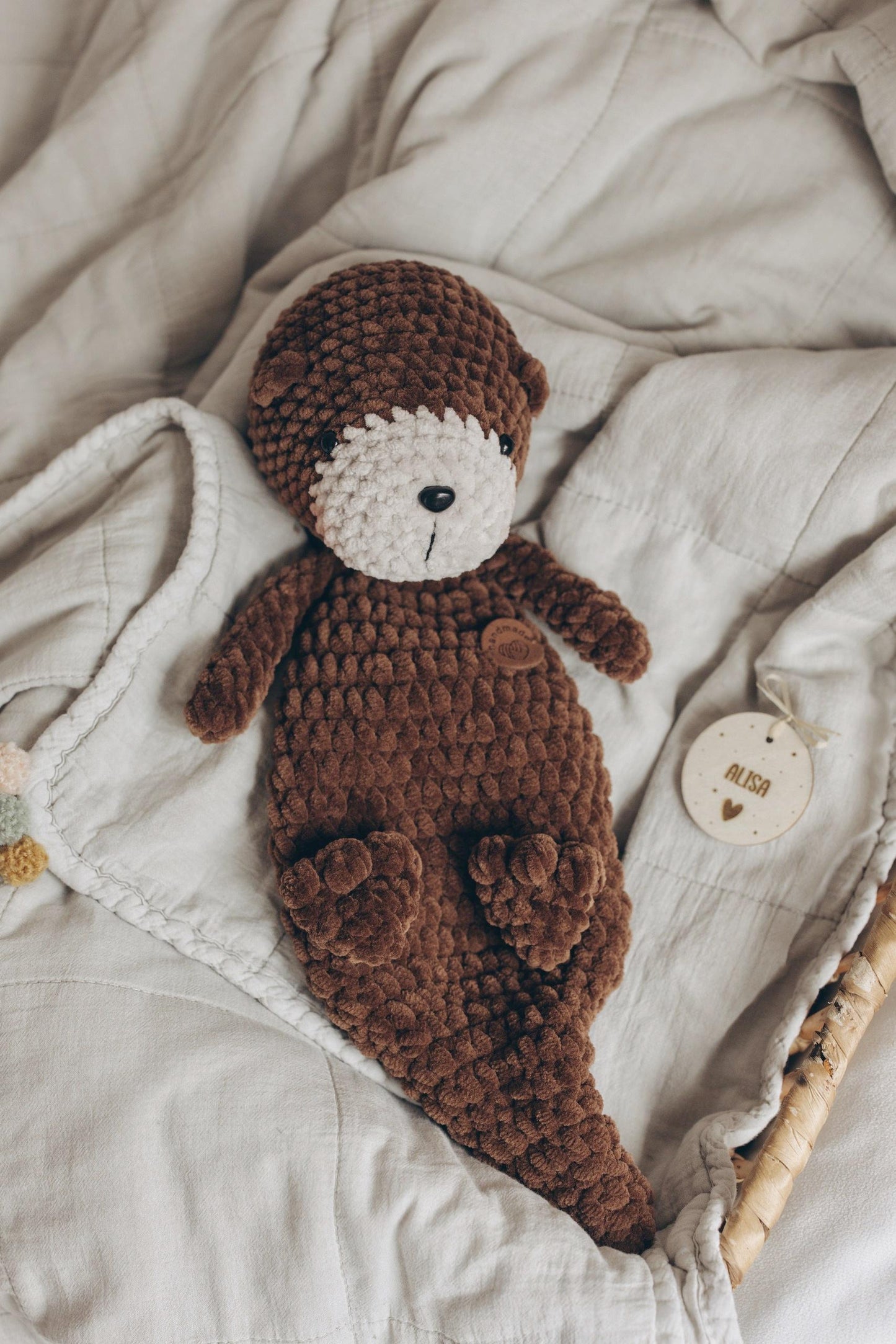 Extra Large Otter Snuggler – Plush Lovey & Comfort Companion