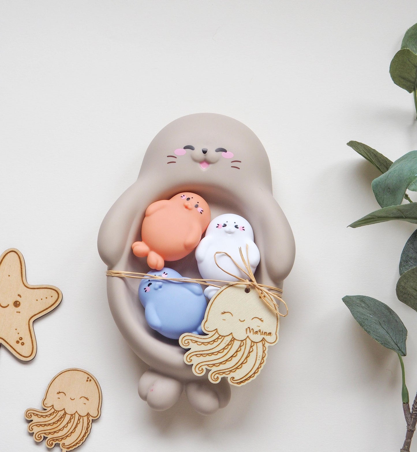 Seal Bath toy personalized wrapping